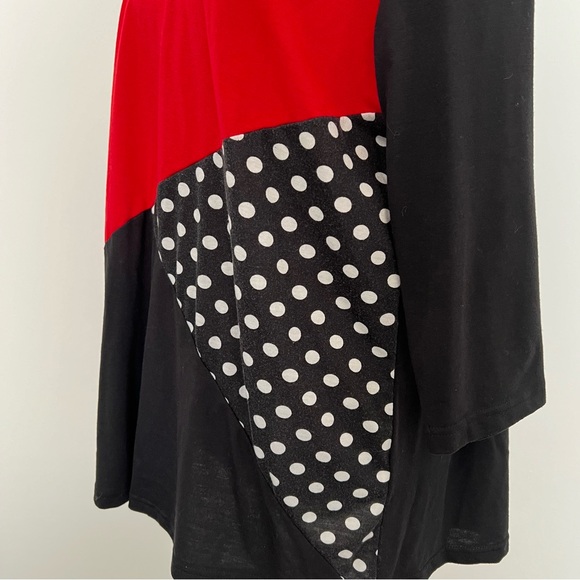 ITA Live red black white polka dot top - Picture 9 of 10
